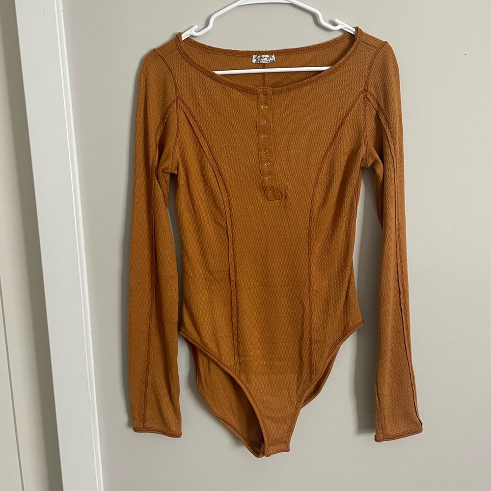 Free People Long Sleeve Bodysuit